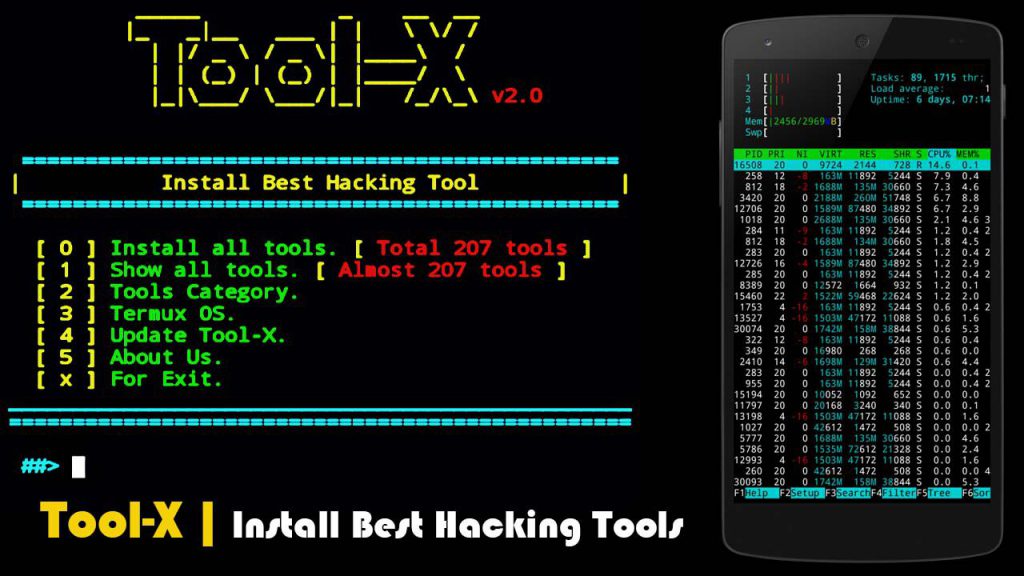 tool x install hacking tool on termux min